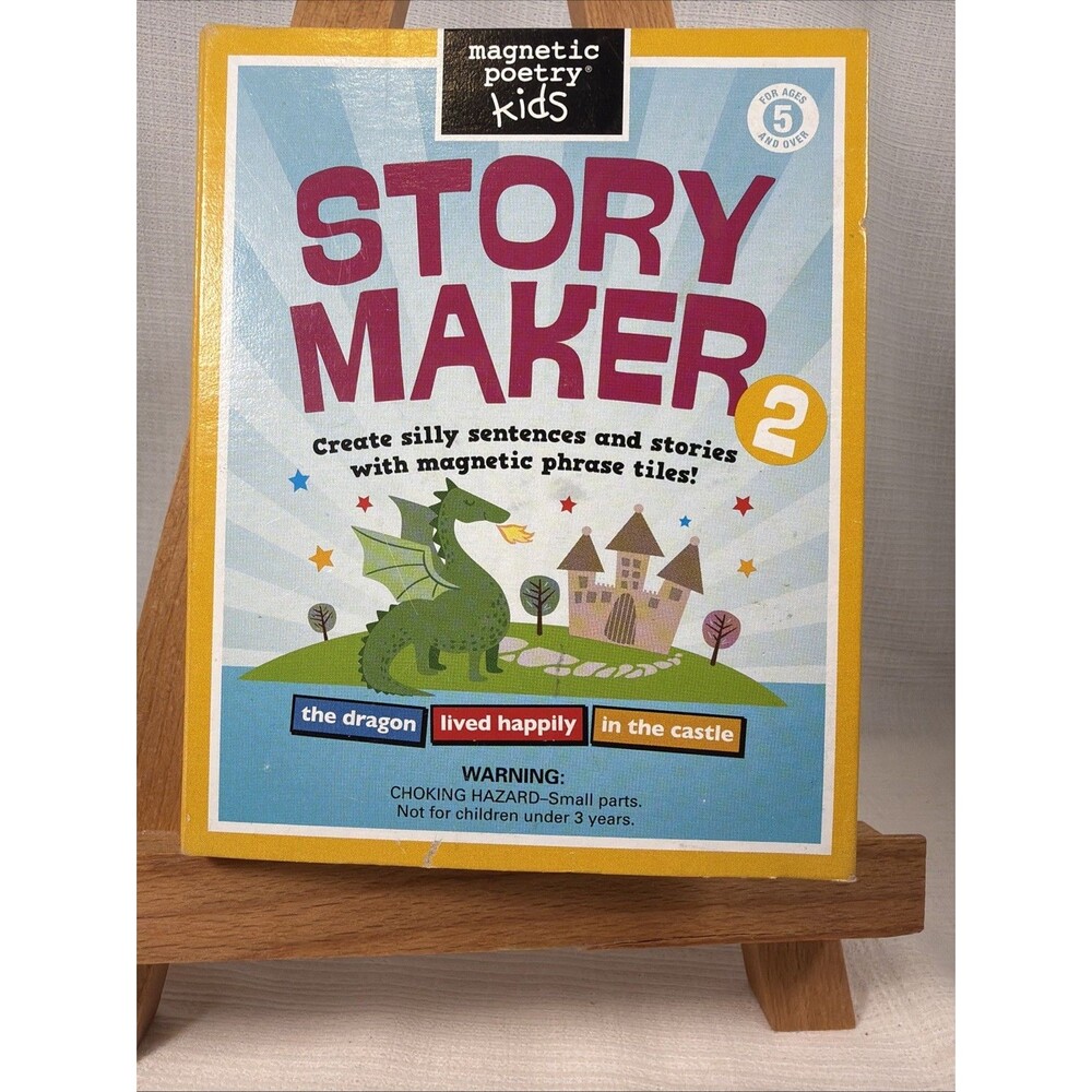 New Magnetic Poetry Kids Story Maker 2 Kit Educational Word Magnet Game Sealed